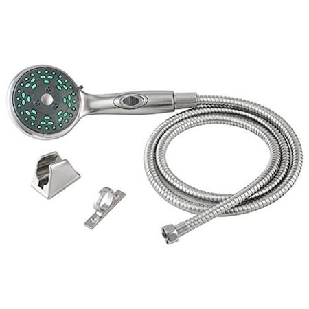 Dura Faucet Dura Faucet DFSA432KSN Satin Nickle RV Hand Held Shower Wand & Hose Kit D6U-DFSA432KSN